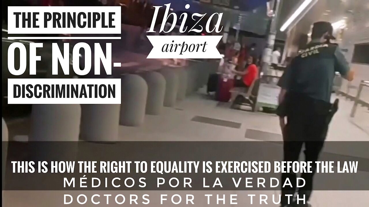 Ibiza Airport Dr ANGEL RUIZ: This is how the right to free movement is exercised