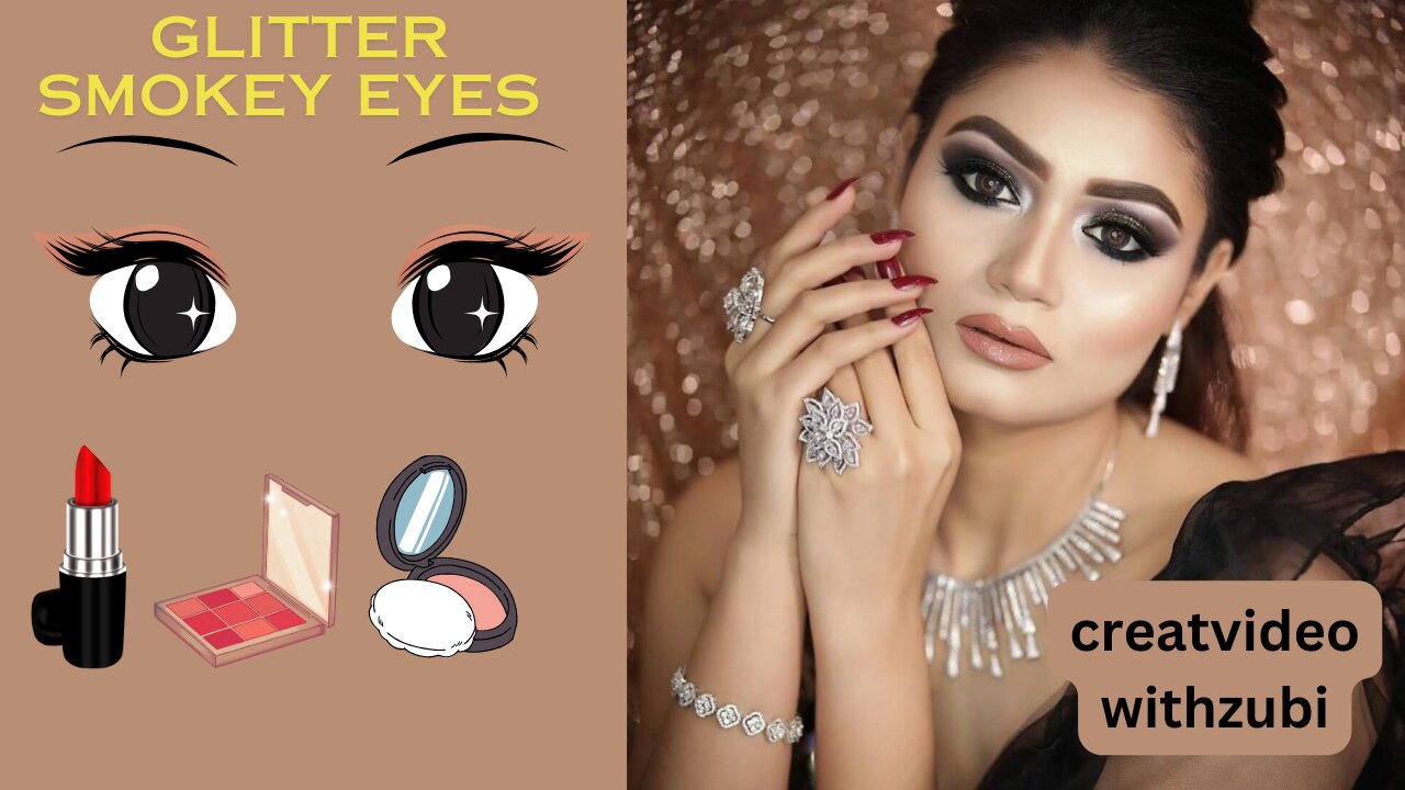 Glitter Smokey Eyes for New Year's Eve Tutorial | Party Makeup