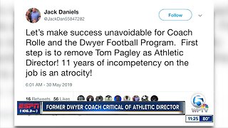 Jack Daniels critical of Dwyer athletic director 5/30