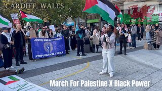 March For Palestine X Black Power, Canal Quarter Cardiff