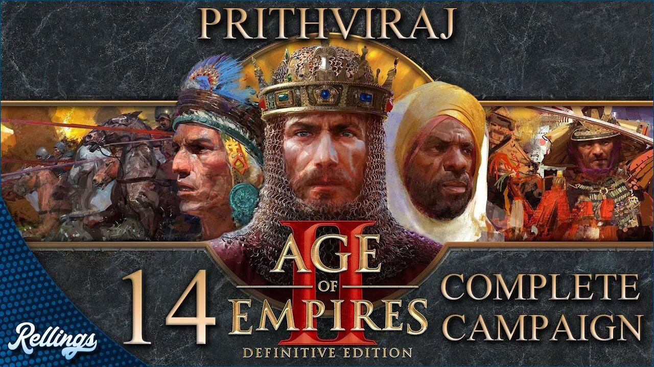 Age of Empires 2: Definitive Edition (PC) Prithviraj | Full Campaign (No Commentary)