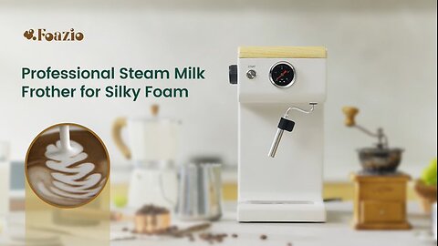 Foazio: Professional Steam Milk Frother for Silky Foam