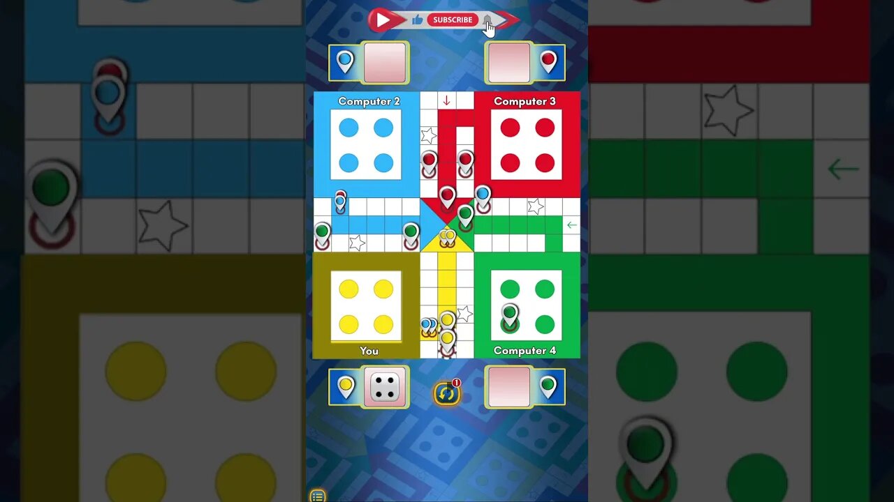 Ludo game in 4 players | #shorts #short