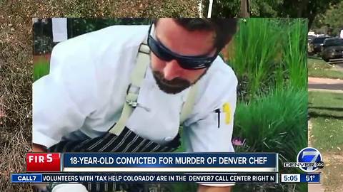 Jury finds second teen guilty in 2016 murder of Denver chef