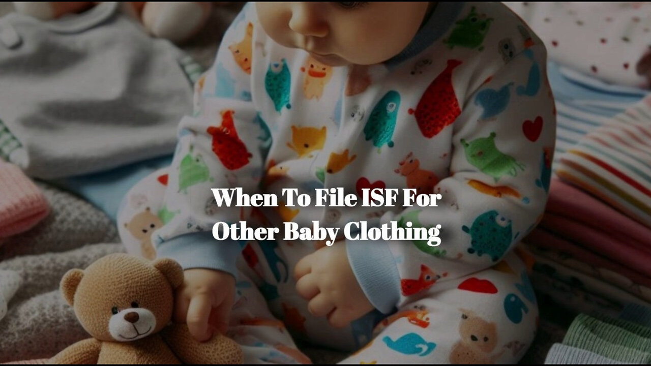 Mastering ISF Filing for Baby Clothing: Timelines, Requirements, and Benefits!