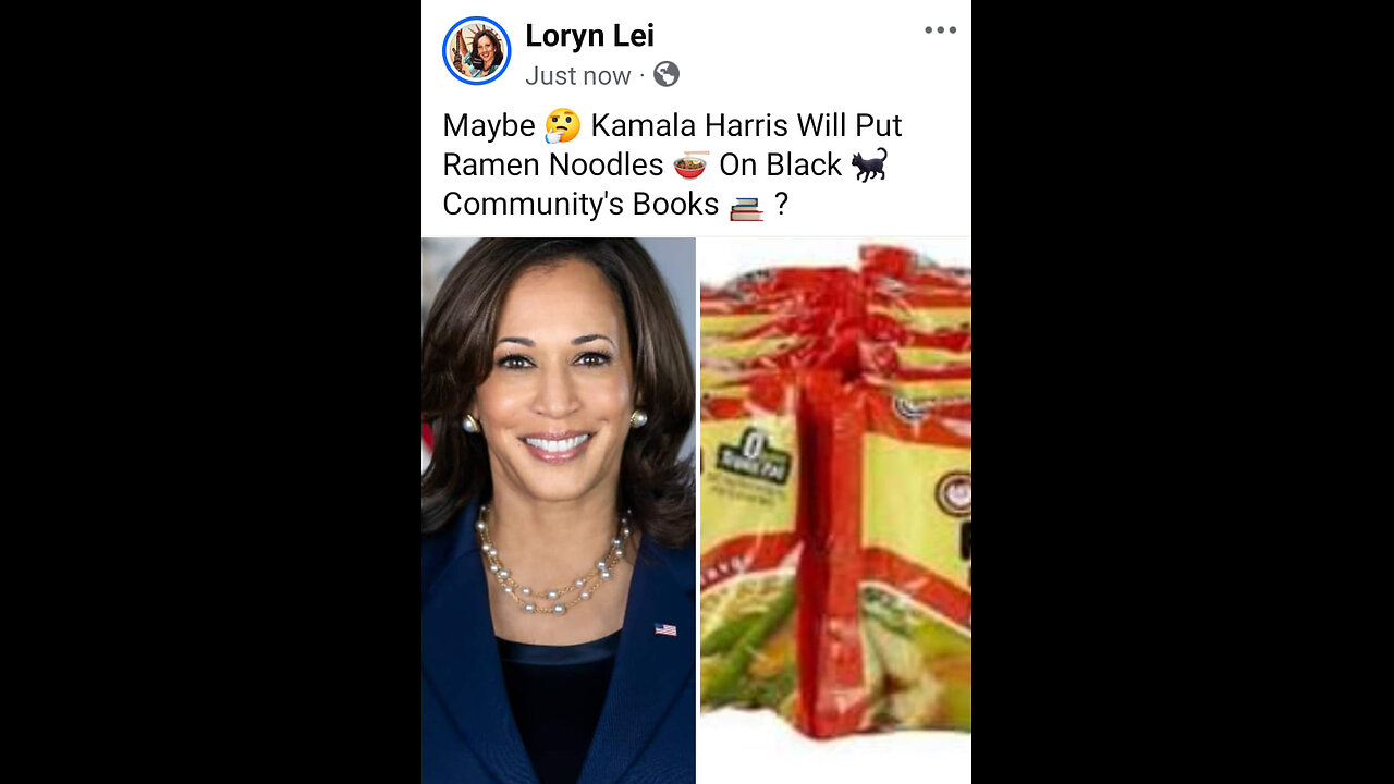 Will Kamala Harris Give Black Community A Pack Of Ramen Noodles ? #GeneralDiscussion #OEMC