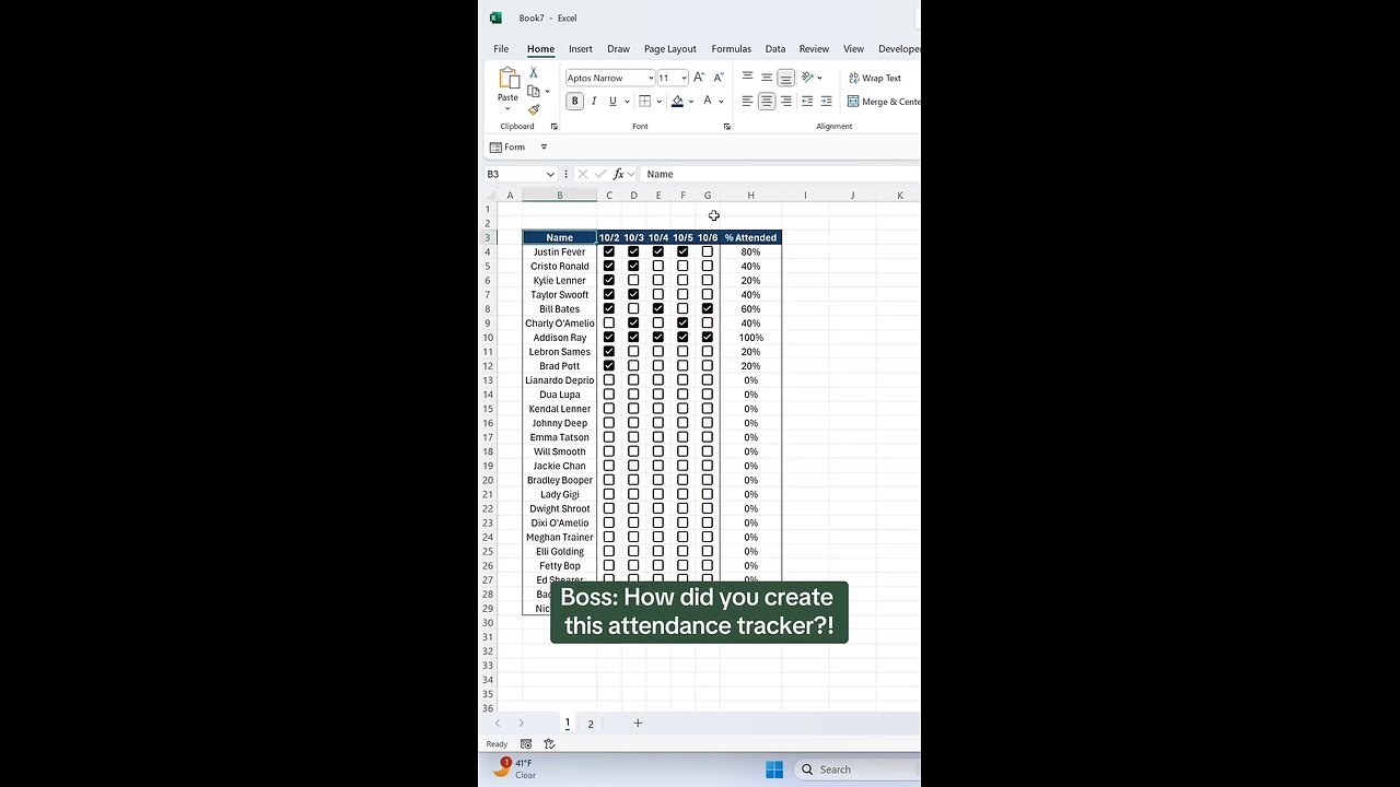 attendance Trackers