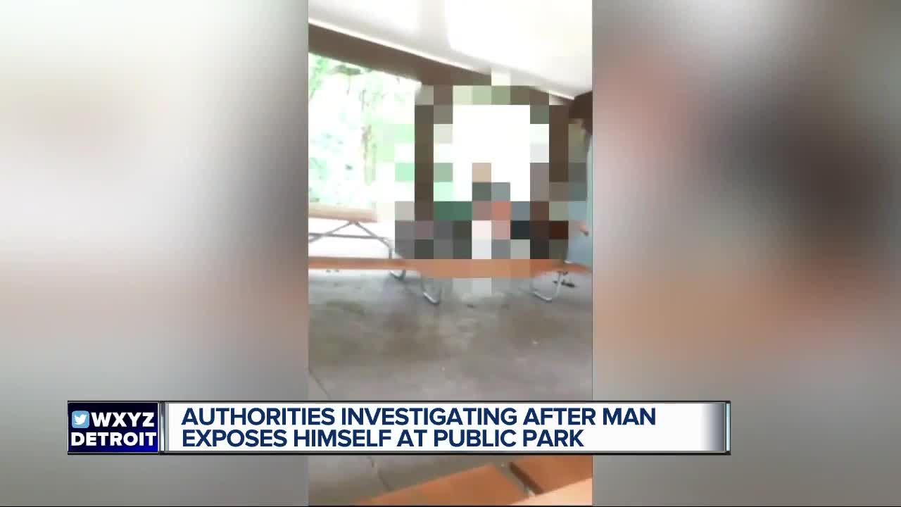 Man caught exposing himself