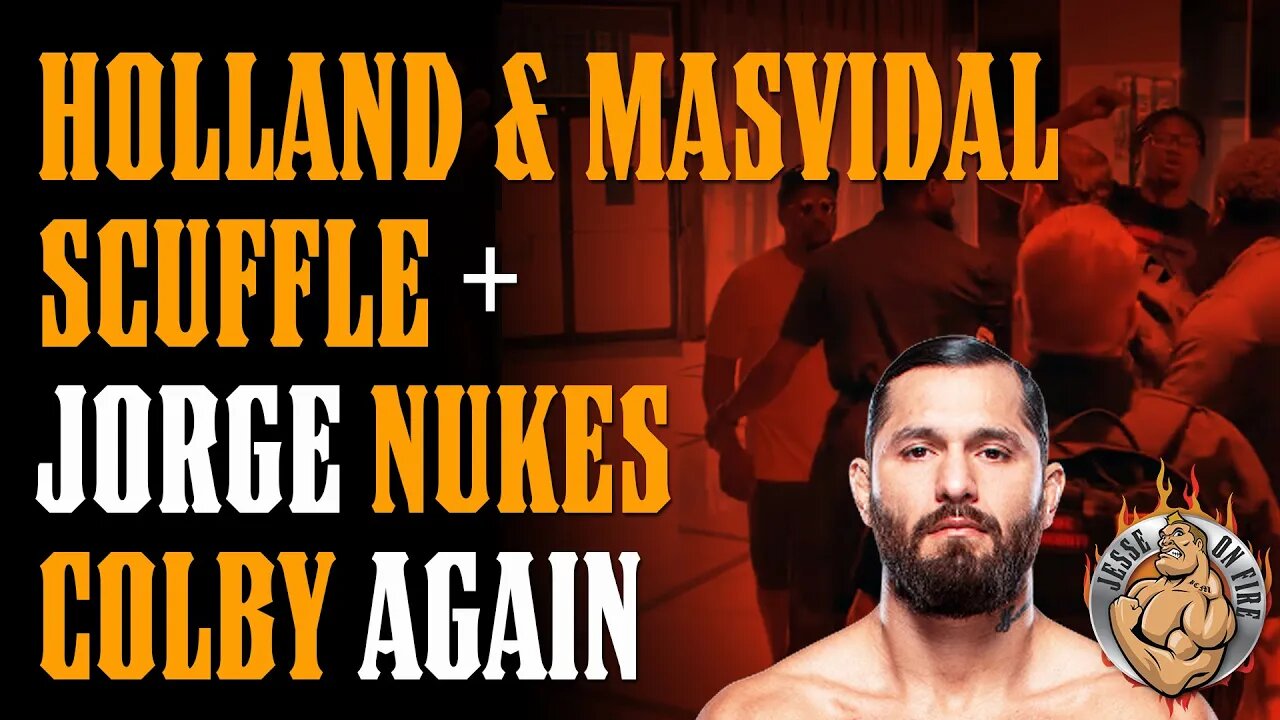 Jorge Masvidal & Kevin Holland HOTEL SCUFFLE + Jorge NUKES Colby Covington Again!!