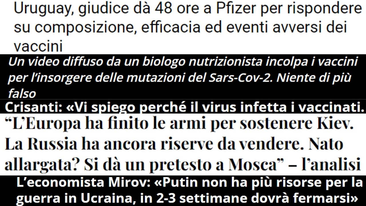 TRA REALTÀ E FAKE NEWS DEL PENSIERO UNICO