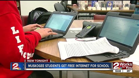 Muskogee students get free internet