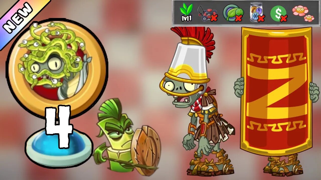 Plants vs Zombies 2 - The Zombosseum II 2023 Level 4 [Plants Lvl 1 & No Premium] + DOWNLOAD