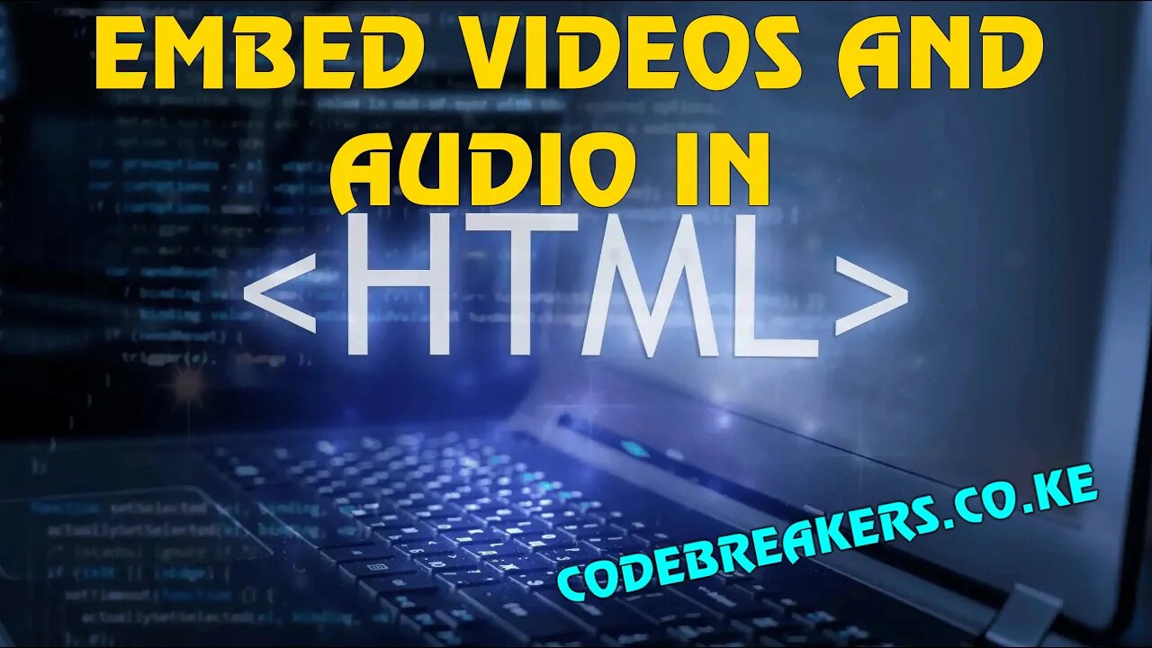 How To Embed Video And Audio In HTML. Code And Software Link In The Description