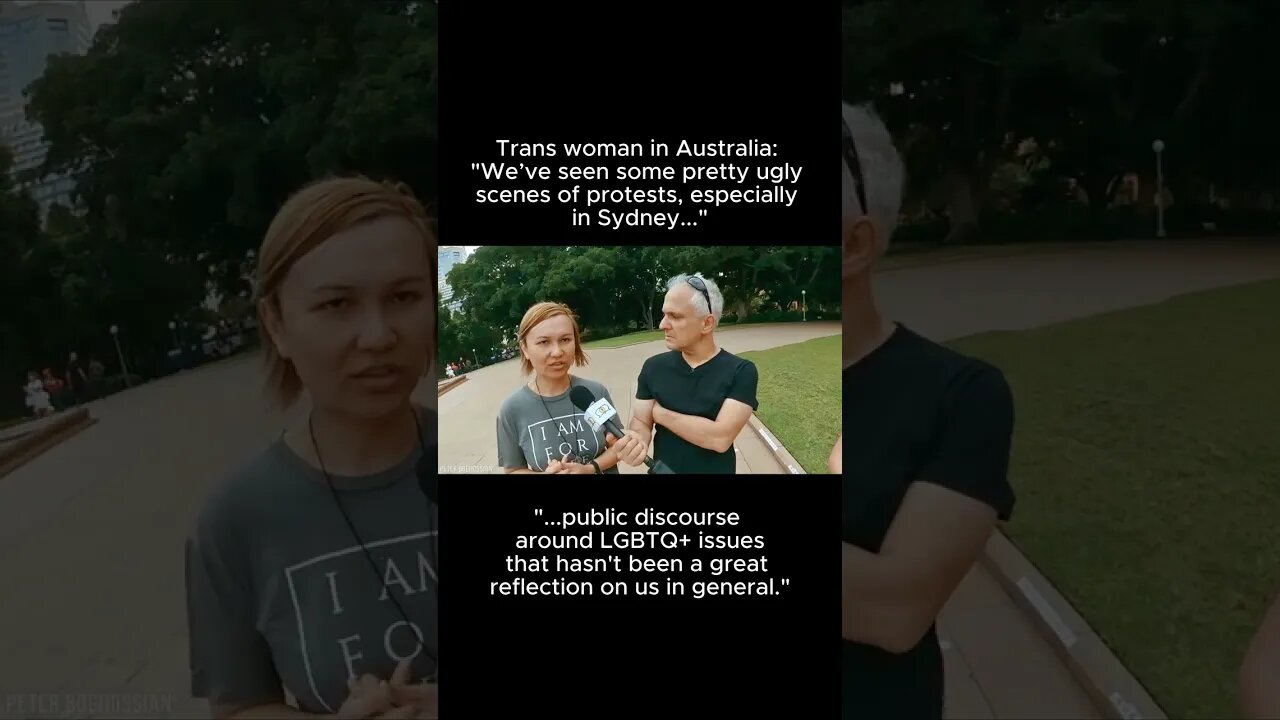 TRANS WOMAN in Sydney: "This is probably the best discussion that has taken place in Australia."