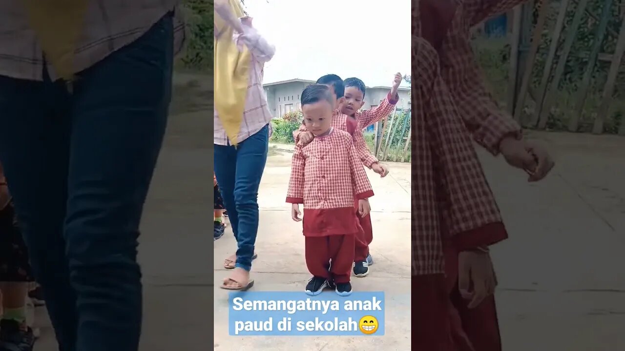 anak paud berbaris di pagi hari😁 #shorts #short #paud #anak #shortvideo #sekolah #tk