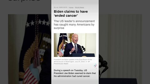 #Biden Claims To Have Ended #Cancer #CancerCure #joebiden #USA #politics #America