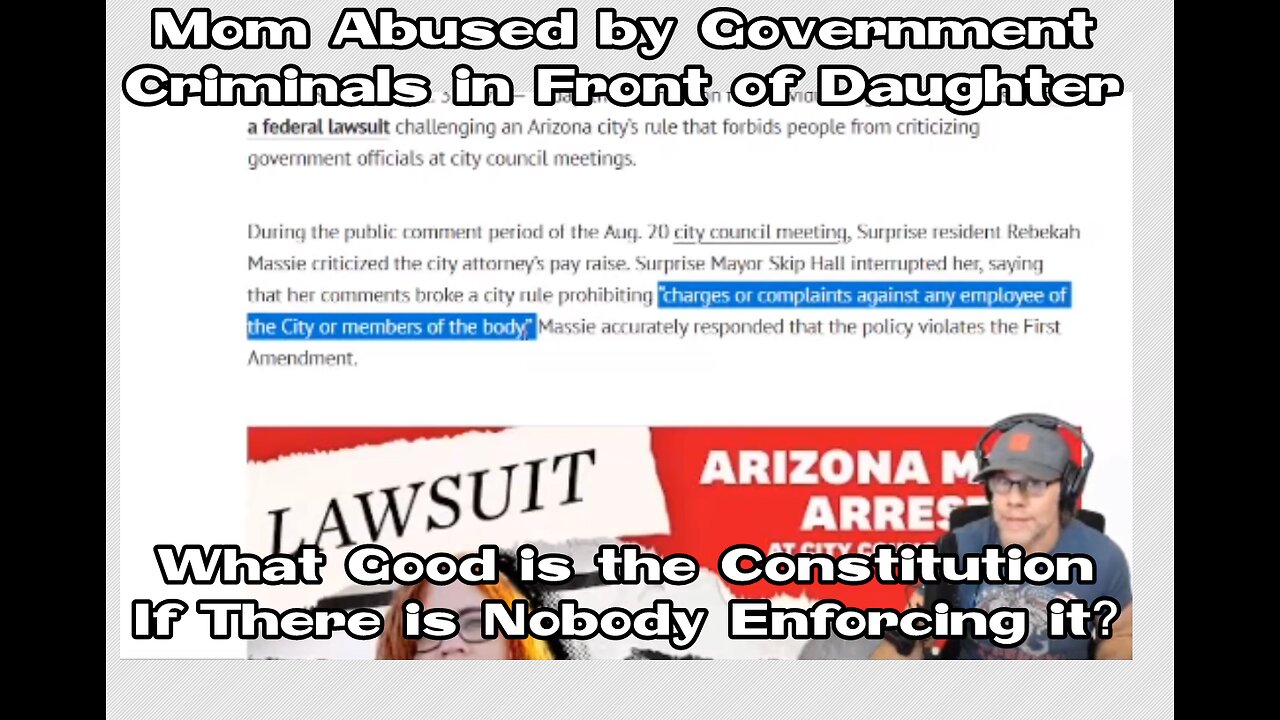 Mom Abused by Government Criminals in Front of Daughter - Here's the Deal