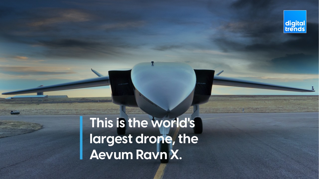 This is the world's largest drone, the Aevum Ravn X