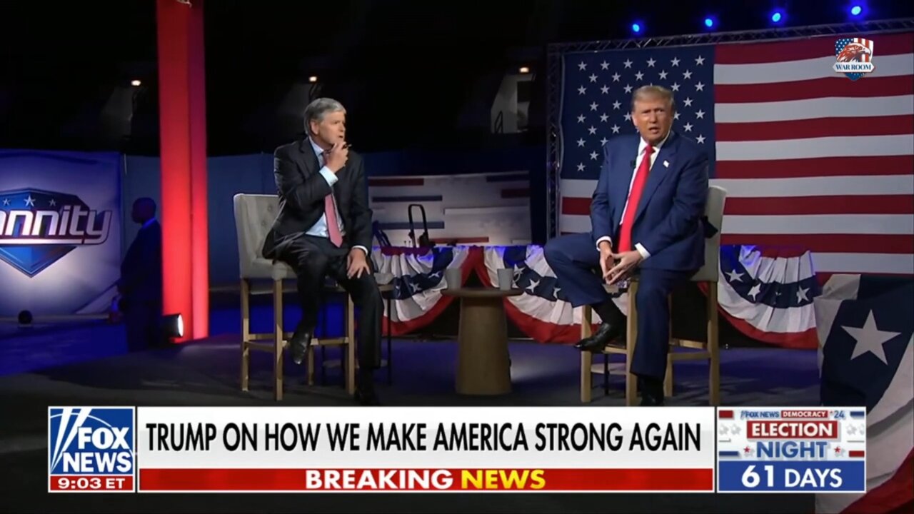 President Trump on Hannity 9/5/24