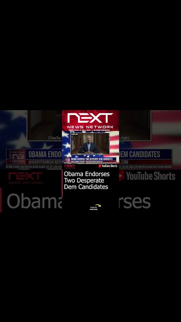 Obama Endorses Two Desperate Dem Candidates #shorts