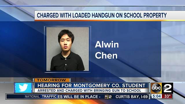 Montgomery Co. student charged with bringing gun to school, due in court Tuesday