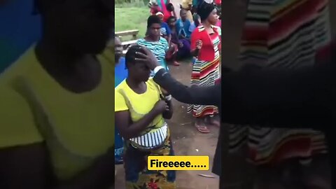 Pastor beaten by a woman trying to remove spirits in her😆😆😆#shorts