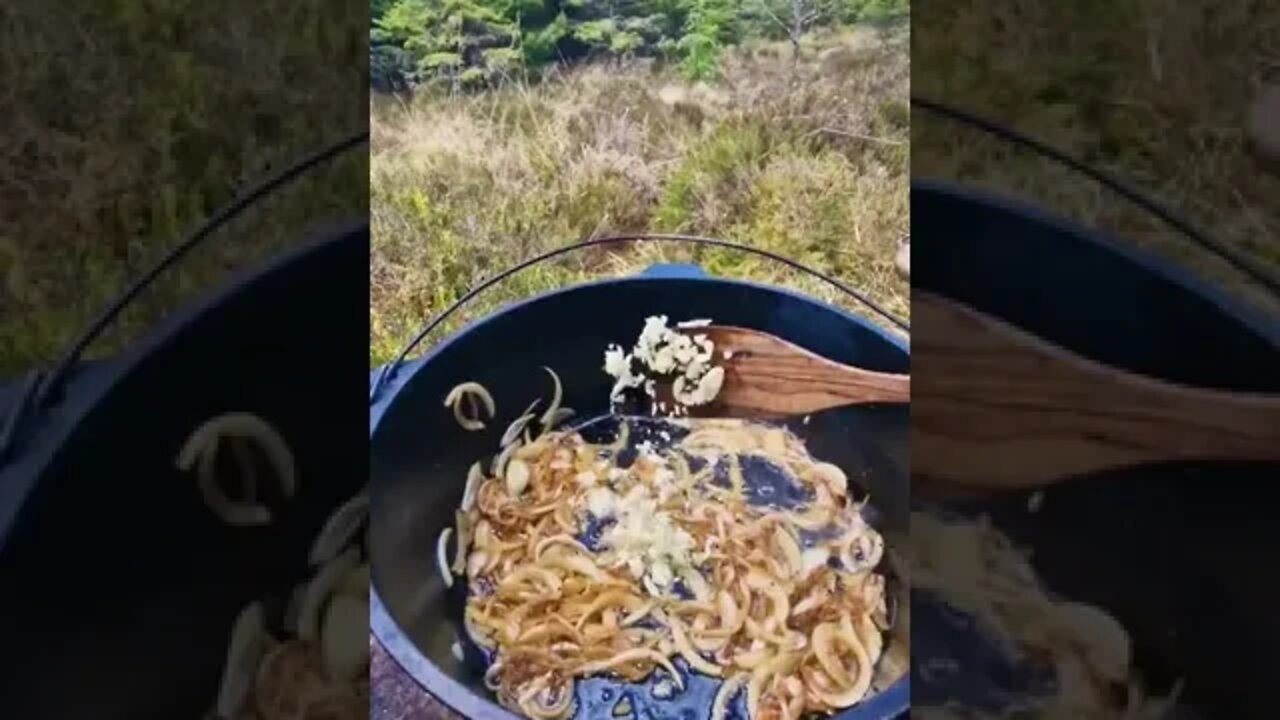 Cooking in the forest 😋 ASMR #asmr #asmrfood
