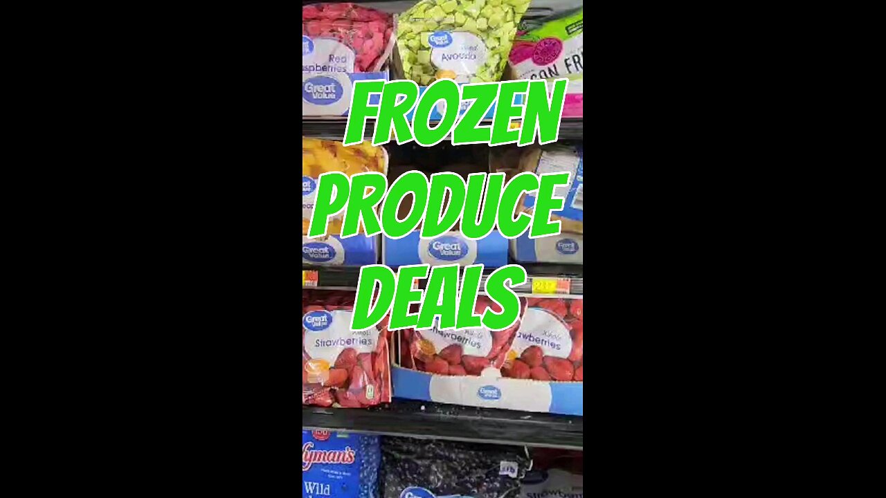 Insane Great Value Frozen Produxe at Walmart