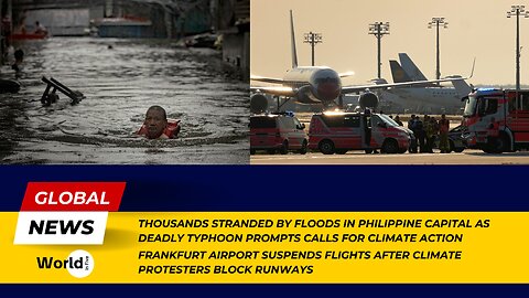 🚨 Thousands Stranded by Philippine Floods Amid Typhoon | Frankfurt Airport Halts Flights