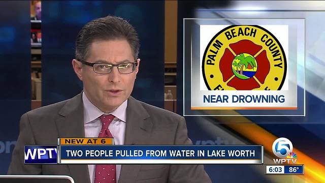 Two people pulled from the water in Lake Worth