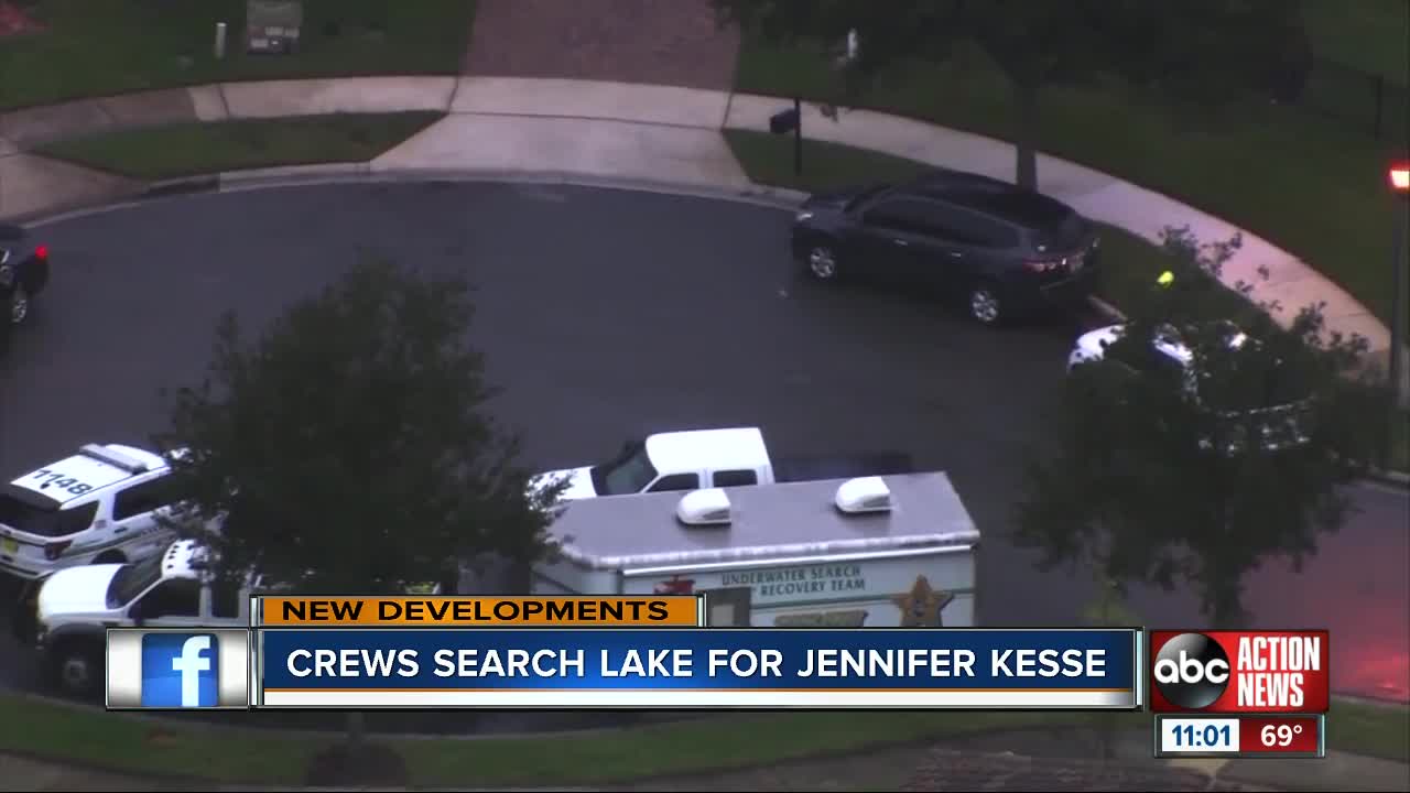 Dive crews searching lake after tip regarding Jennifer Kesse, FL woman missing since 2006