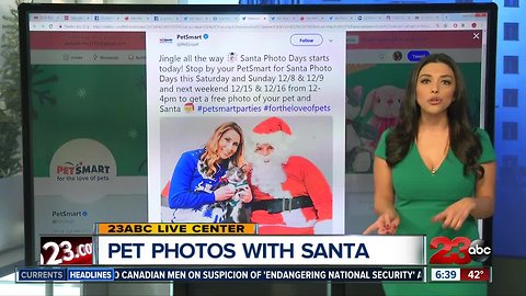 Free Santa photos at PetSmart