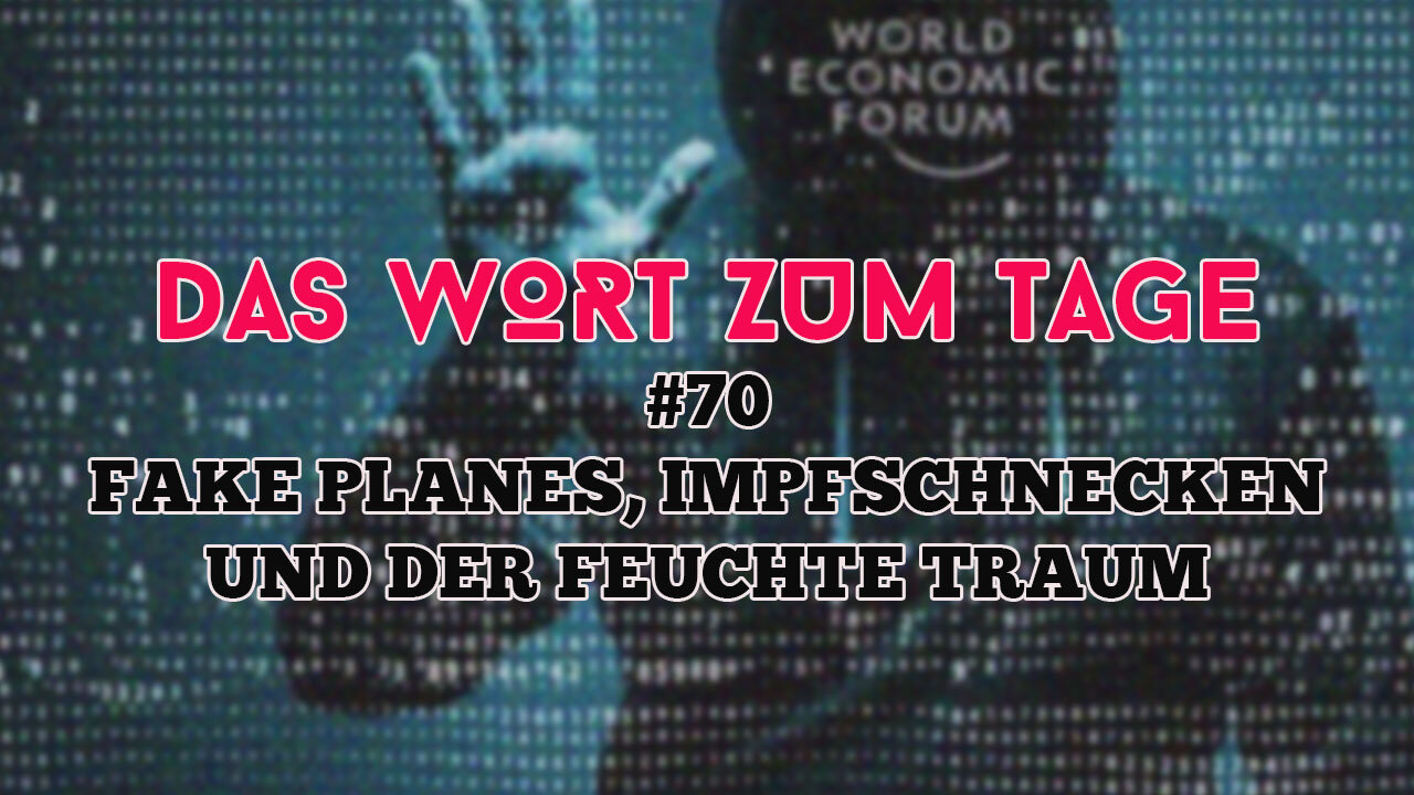 Das Wort zum Tage # 70 ++ Fake Planes?, Impfschnecken und der Feuchte Traum