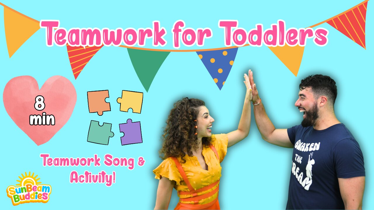 Teamwork for Toddlers 🧡 Teamwork Song & Activity