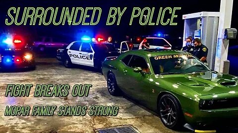 Surrounded By Police, Fight Breaks Out, Crazy Night Mopar Only Houston