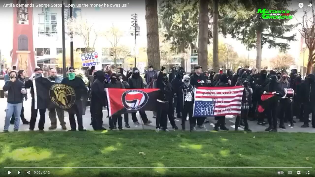 ANTIFA angry at George Soros