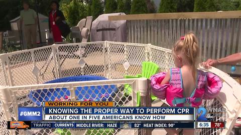 Two-year-old girl saved from near drowning