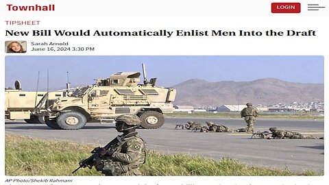 New Bill Would Enlist 18-26 Yr Old Men to Fight WW3