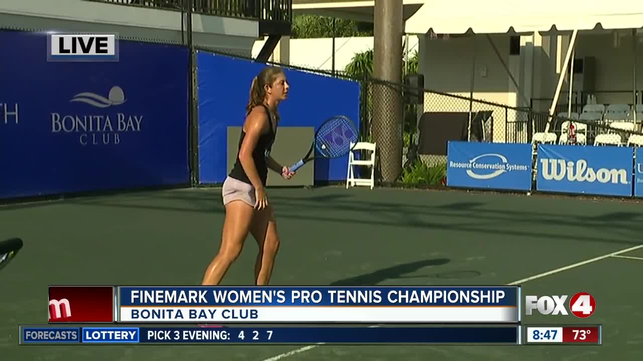 Finemark Women's Pro Tennis Championship 8:30 a.m.