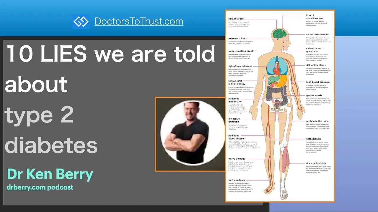 KEN BERRY Part 1: 10 LIES we are told about type 2 diabetes