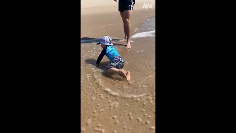 Beach Babe -- -- _Funny _Beach _Fail _shorts