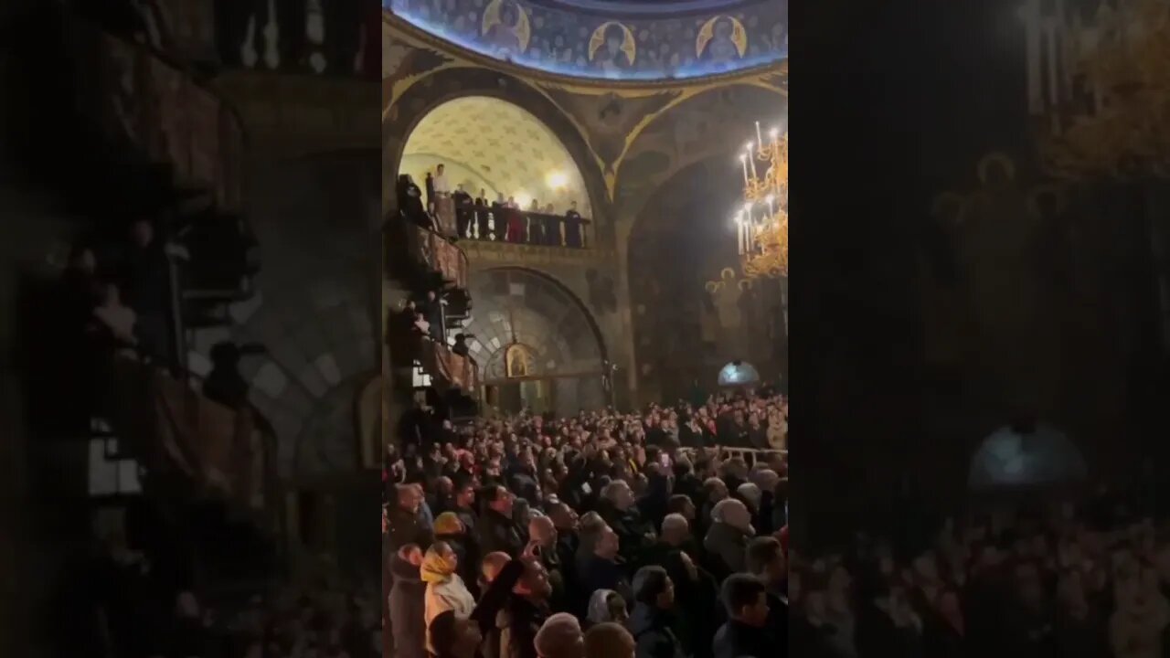 💢 Footage from Church of Kiev-Pechersk on New Year's Eve, as Kievans