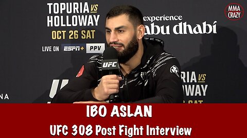 Ibo Aslan on Alex Pereira “we must see this in the cage” & praises Gökhan Saki | UFC 308