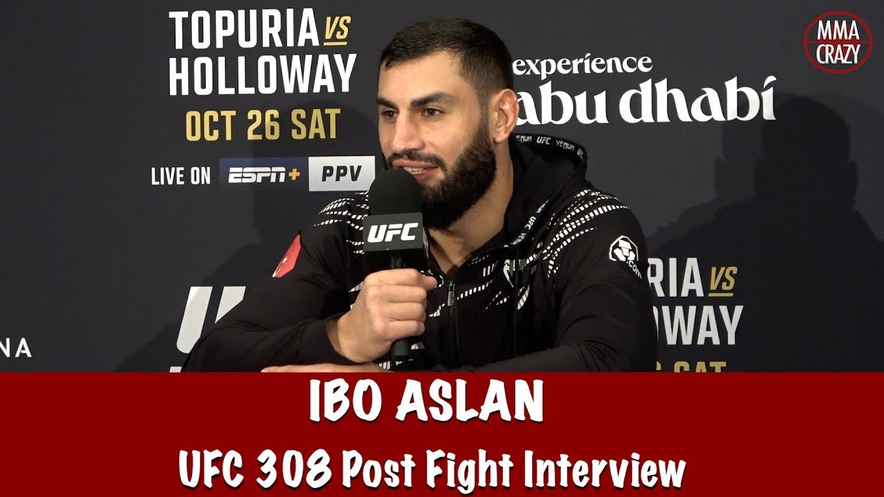 Ibo Aslan on Alex Pereira “we must see this in the cage” & praises Gökhan Saki | UFC 308