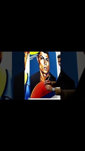 Doing Art with CR7 @tvasart #ronaldo #football #ai #viral #shorts #art #subscriber #cr7 #popart