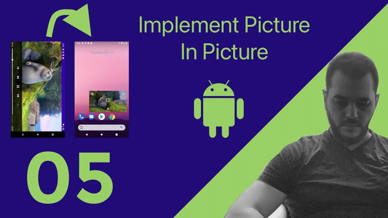 Create icons and handle events | Picture In Picture Android | Free Android course