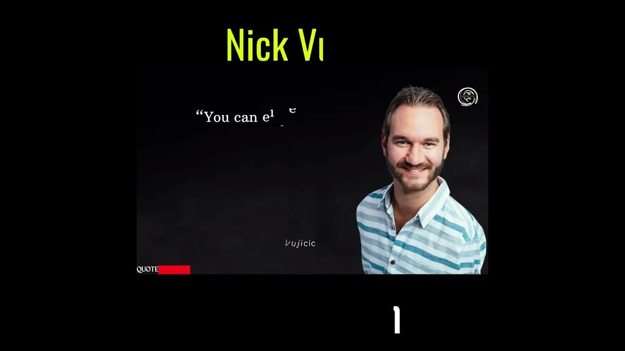 Nick Vujicic Shorts Video #shorts #quotes #trending