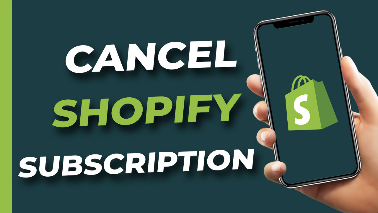 How to CANCEL SHOPIFY Subscription 2023