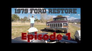 Ep.01 1979 Ford F250 Restoration - first start attempt and tow home #midnightmaroon