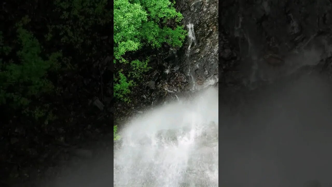 Climbing up the waterfall